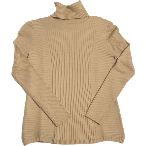 I.N.C. International Concepts Womens Ribbed Turtleneck Sweater Mocha Mousse XL - Picture 9 of 10